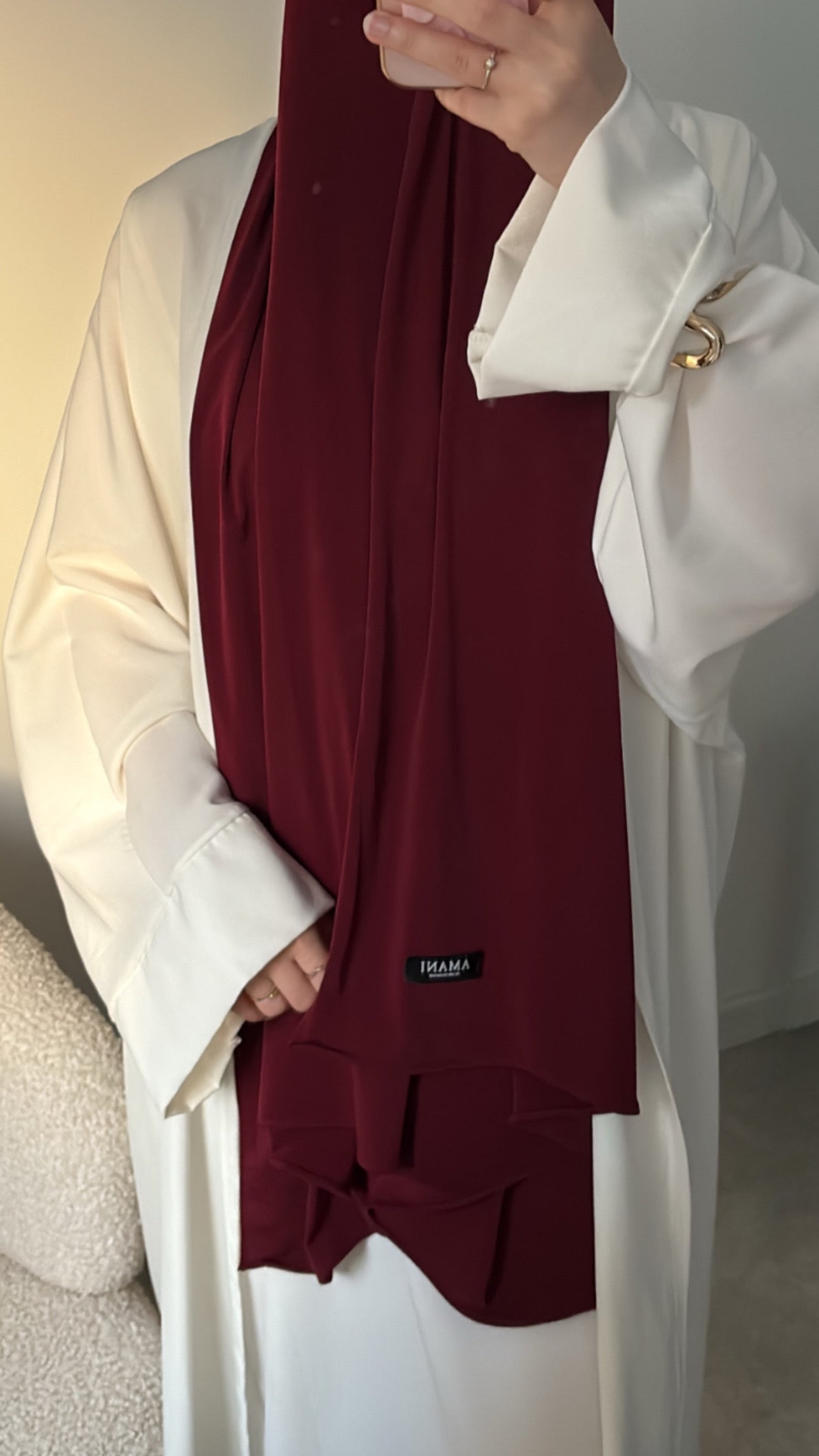 berry red hijab