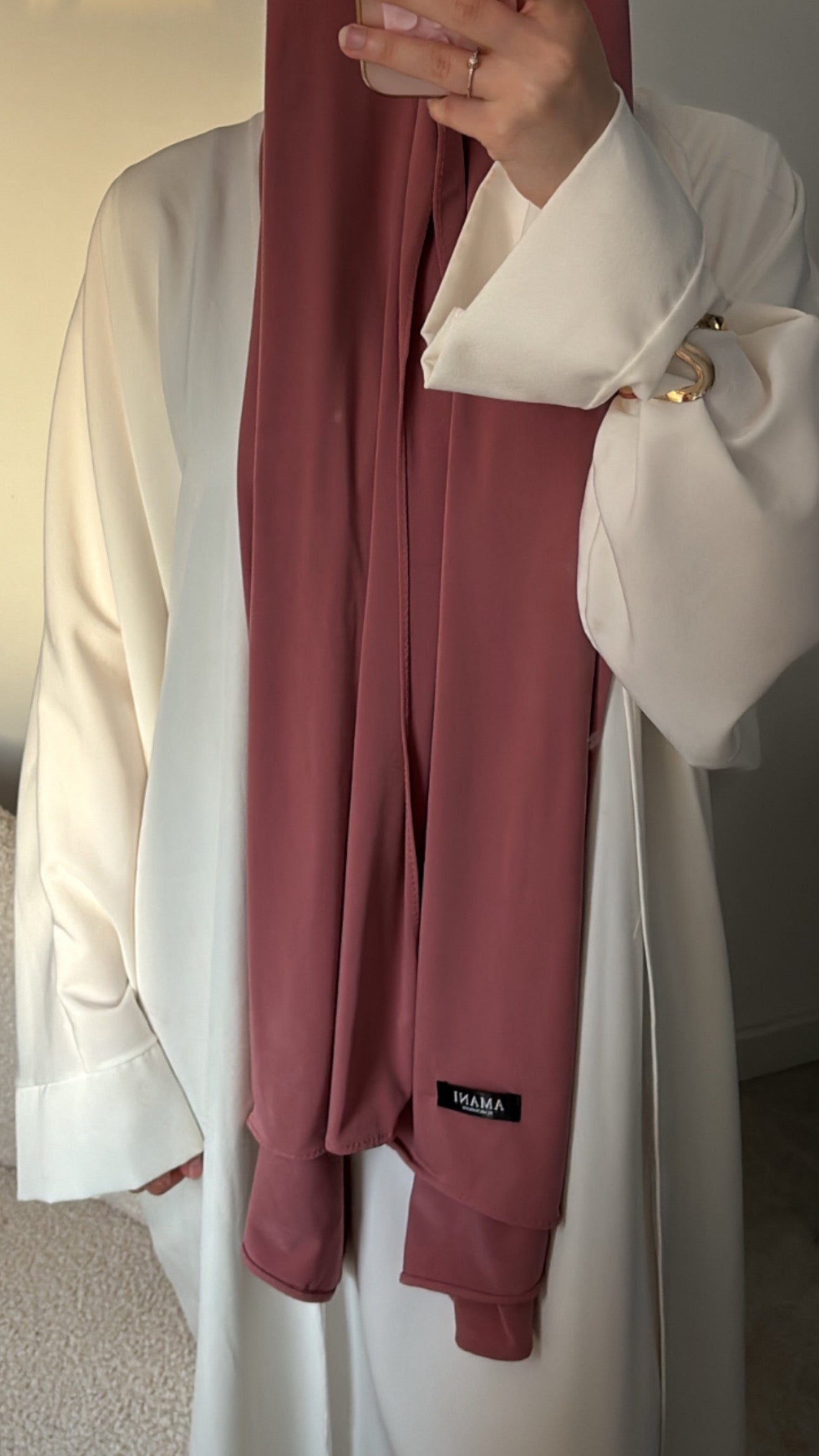 blush pink hijab