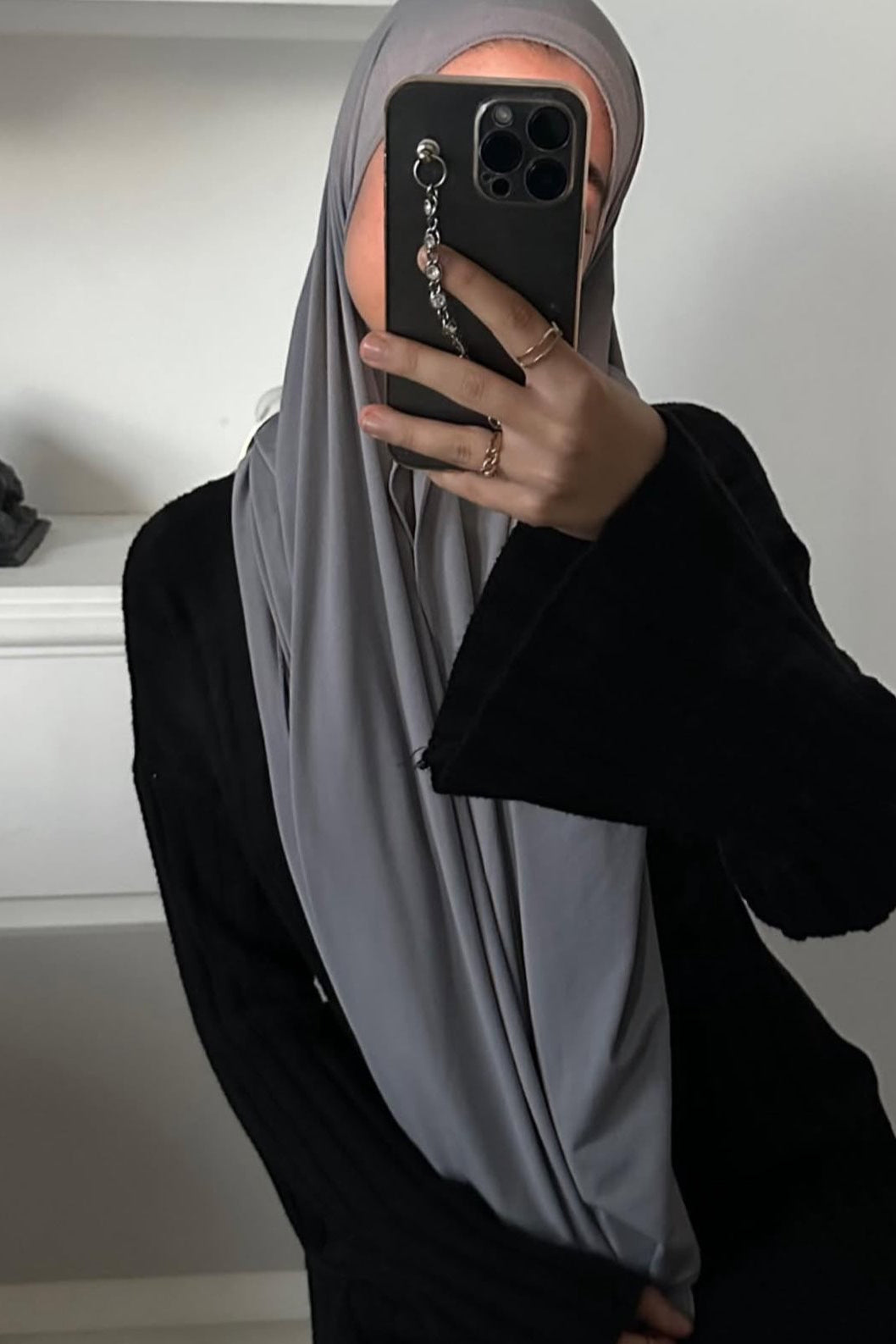 light grey hijab