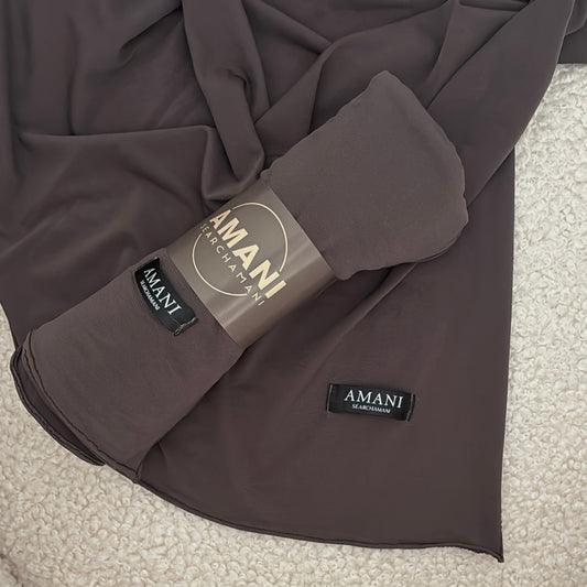 deep brown hijab