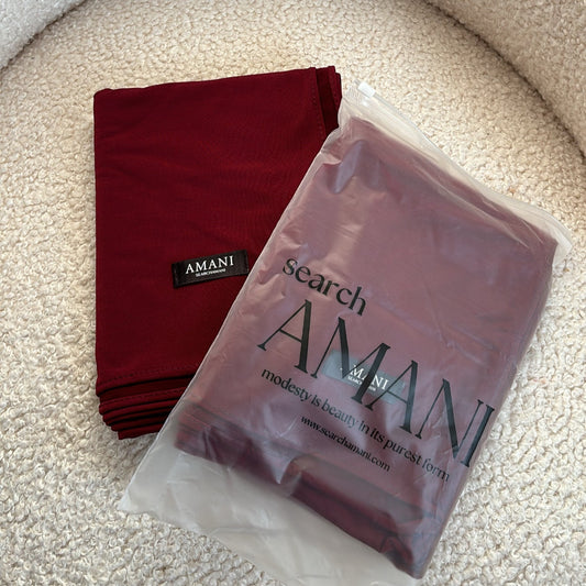 berry red hijab