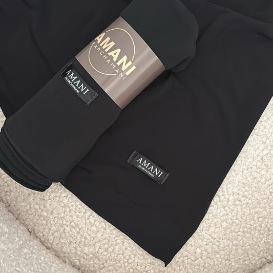 basic black hijab