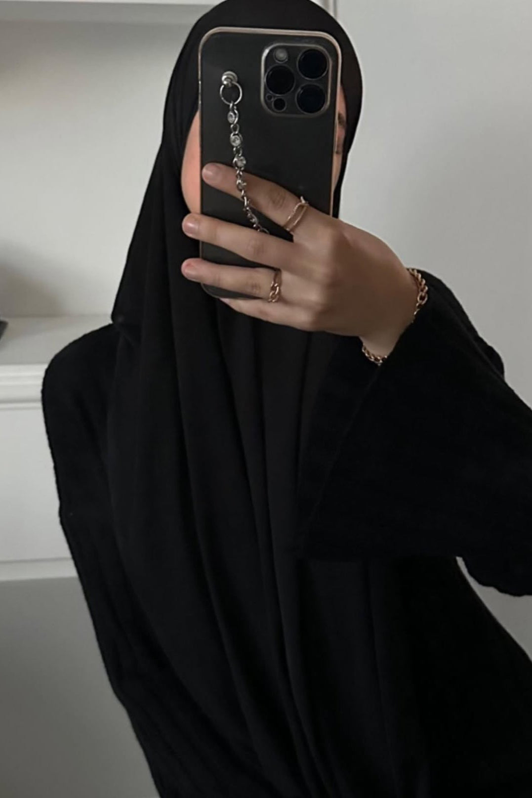 basic black hijab