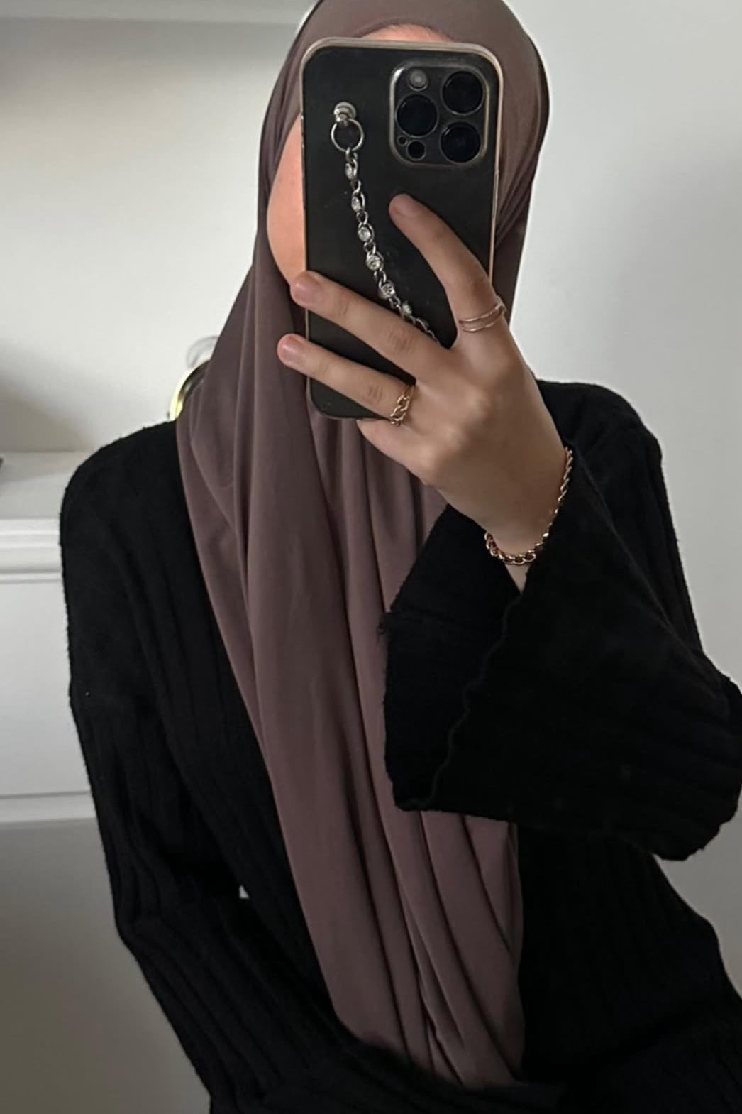 medium brown hijab